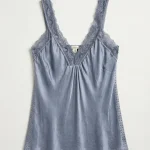 BODY LACE TOP | כחול