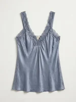 BODY LACE TOP | כחול
