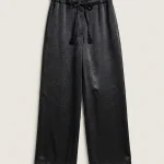 SATIN PANTS | שחור