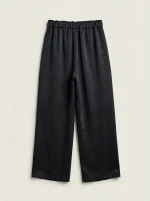 ⁦SATIN PANTS | שחור⁩ – תמונה ⁦2⁩