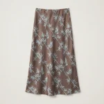 SATIN SKIRT | חום בהיר