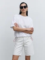 DENIM BERMUDA | לבן