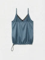 ⁦SATINE TOP | כחול⁩ – תמונה ⁦2⁩