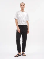 ⁦VIBE PANTS | שחור⁩ – תמונה ⁦2⁩