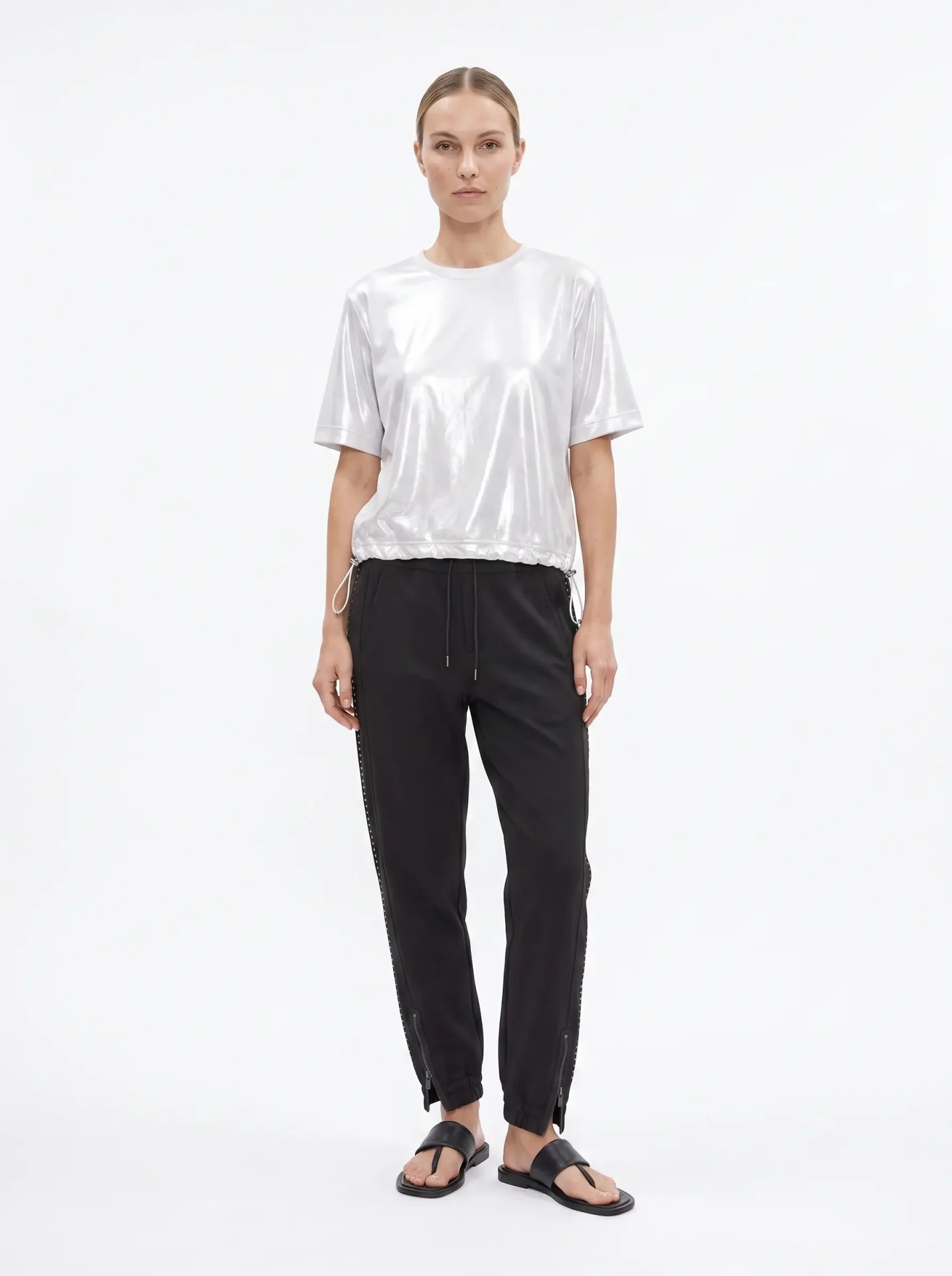 studionoa-ss26-9 VIBE PANTS | שחור – תמונה 1