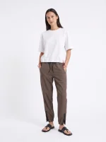 VIBE PANTS | חום כהה