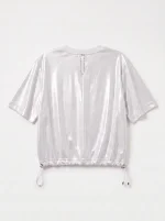 ⁦T-ME SHIRT | לבן מבריק⁩ – תמונה ⁦2⁩