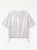 T-ME SHIRT | לבן מבריק