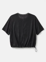 ⁦T-ME SHIRT | שחור מבריק⁩ – תמונה ⁦3⁩