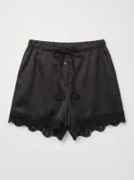 SATIN SHORTS | שחור