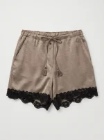 SATIN SHORTS | מוקה