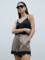 ⁦SATIN SHORTS | מוקה⁩ – תמונה ⁦3⁩