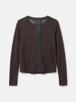 ⁦T-BEST LONG SHIRT | חום⁩ – תמונה ⁦2⁩