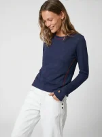 ⁦T-BEST LONG SHIRT | נייבי⁩ – תמונה ⁦4⁩