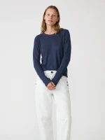 ⁦T-BEST LONG SHIRT | נייבי⁩ – תמונה ⁦3⁩