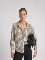 WRINKLED SATIN SHIRT | בז׳