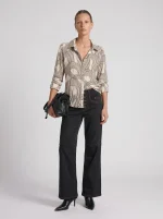 ⁦WRINKLED SATIN SHIRT | בז׳⁩ – תמונה ⁦6⁩