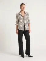⁦WRINKLED SATIN SHIRT | בז׳⁩ – תמונה ⁦4⁩