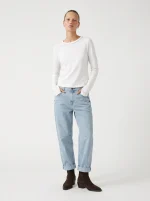 ⁦T-BEST LONG SHIRT | שמנת⁩ – תמונה ⁦4⁩