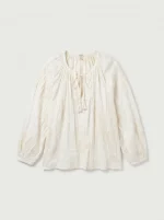 ⁦SHANTI ART BLOUSE | שמנת⁩ – תמונה ⁦3⁩