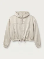 ⁦NOA'S SATIN HOODIE | בז׳⁩ – תמונה ⁦3⁩