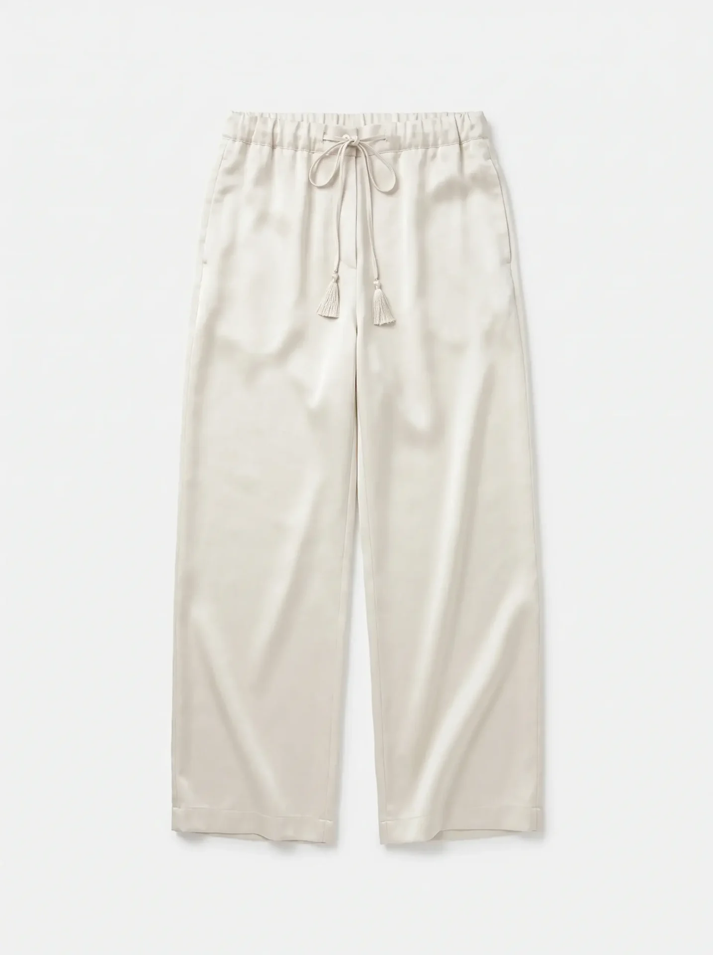 studionoa-fw27-drop1-132 SATIN PANTS | בז' – תמונה 1