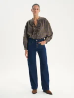 ⁦CAMILE SHIRT | זית⁩ – תמונה ⁦2⁩