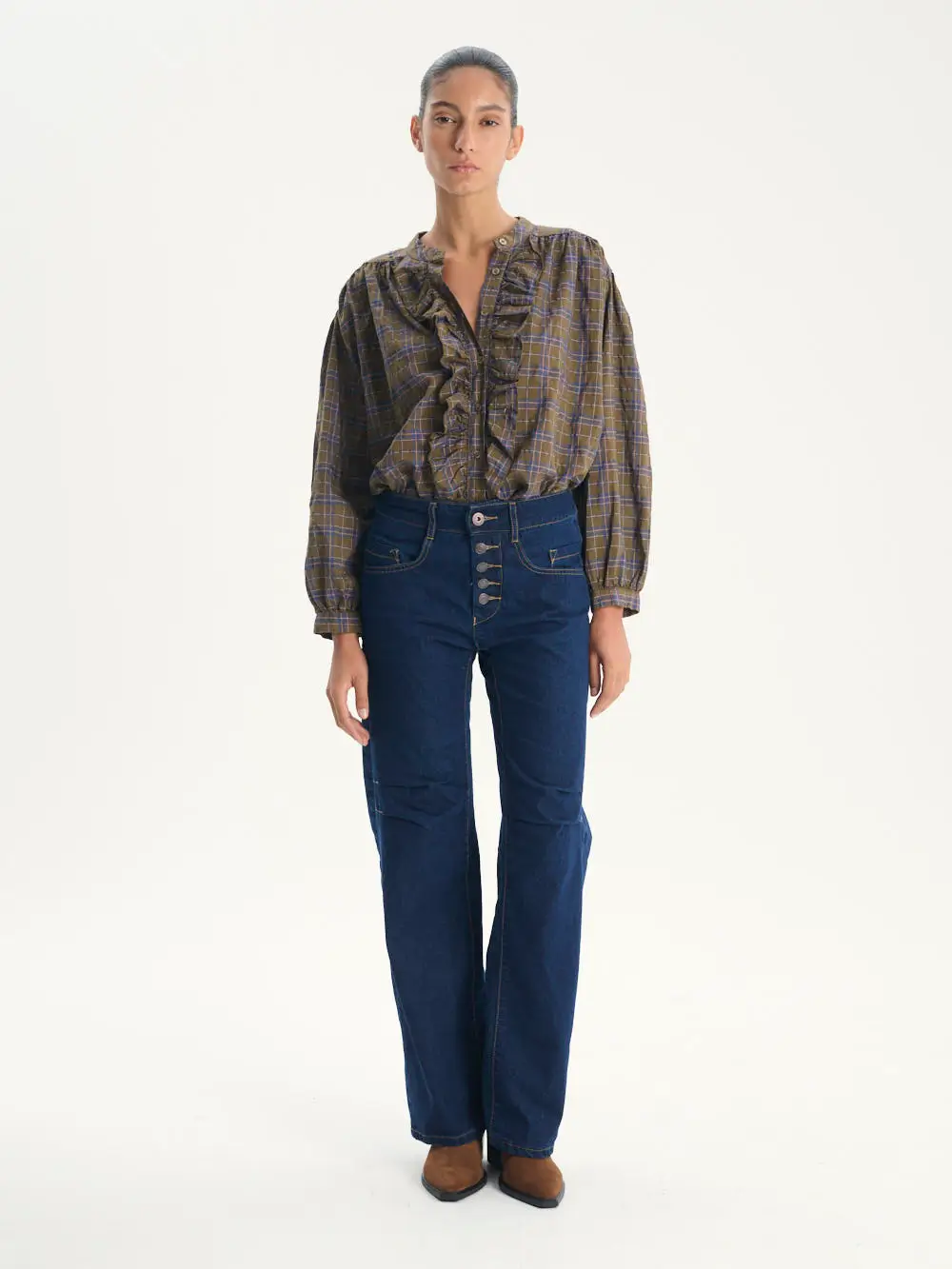 STUDIO NOA50463 BOYFRIEND JEANS | ג׳ינס כהה – תמונה 1