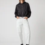 NOA'S SATIN HOODIE | שחור