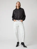 NOA'S SATIN HOODIE | שחור