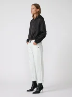 ⁦NOA'S SATIN HOODIE | שחור⁩ – תמונה ⁦4⁩