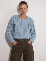 ⁦MEMORIES SHIRT | תכלת⁩ – תמונה ⁦3⁩