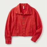 K - DENIM JACKET | אדום