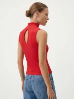 ⁦MIMI GOLF TOP | אדום⁩ – תמונה ⁦4⁩