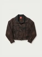 K - DENIM JACKET | חום