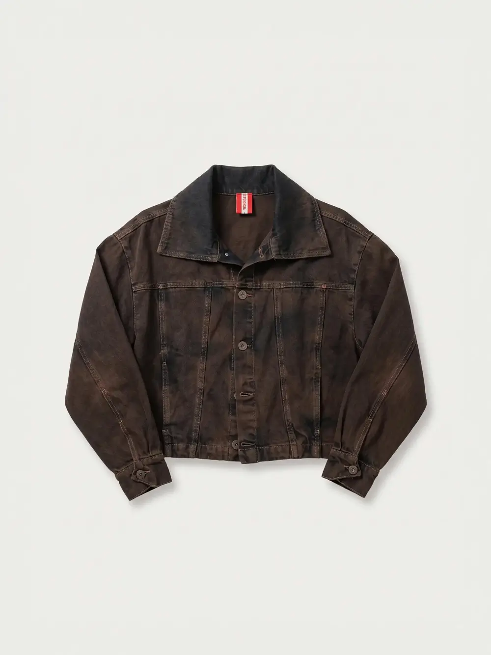 studionoa-drop32 K - DENIM JACKET | חום – תמונה 1