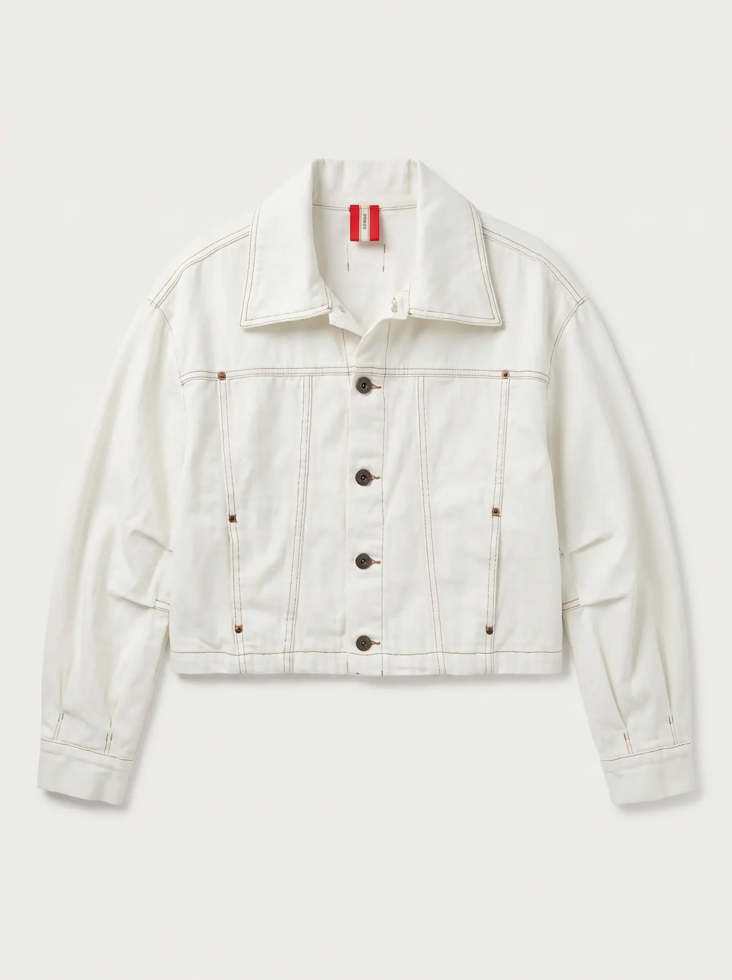 studionoa-drop35 K - DENIM JACKET | לבן – תמונה 1